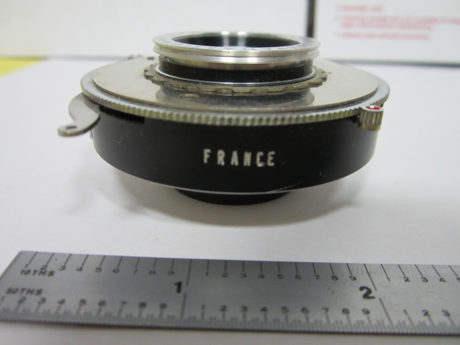 OPTICAL VINTAGE CAMERA SHUTTER + LENS KINN PARIS FRANCE OPTICS BIN#P2-A-06