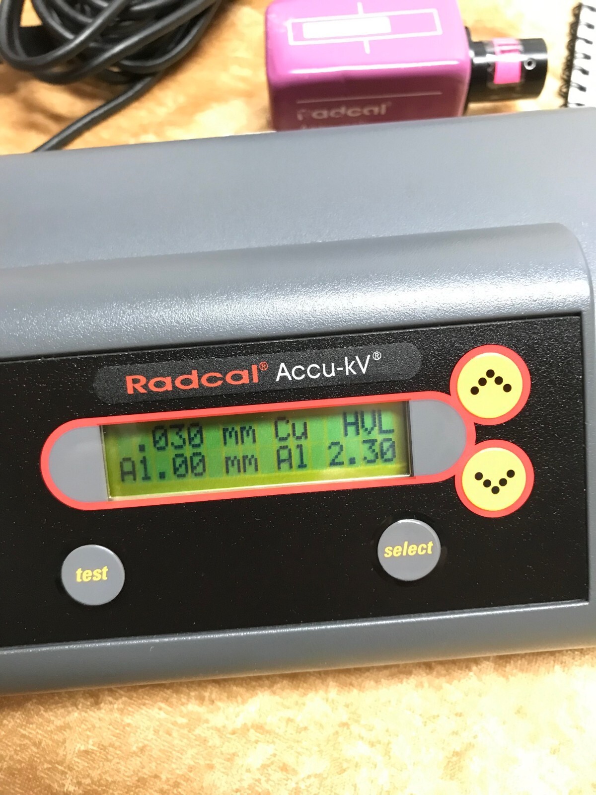 Radcal Accu-KV Pro 4086 Xray Mammography DENTAL test meter Unfors Raysafe RTI