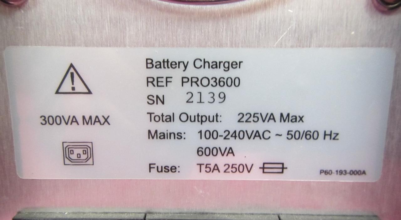 Linvatec ConMed Pro3600 PowerPro Charger w/ Pro3535 Platform & 4 Pro3520 Battery