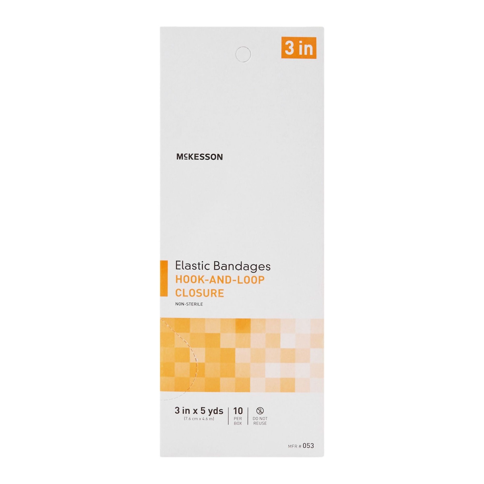 McKesson hook-and-loop closure Elastic Bandage, 3 Inch x 5 Yard (Case of 5 Boxes