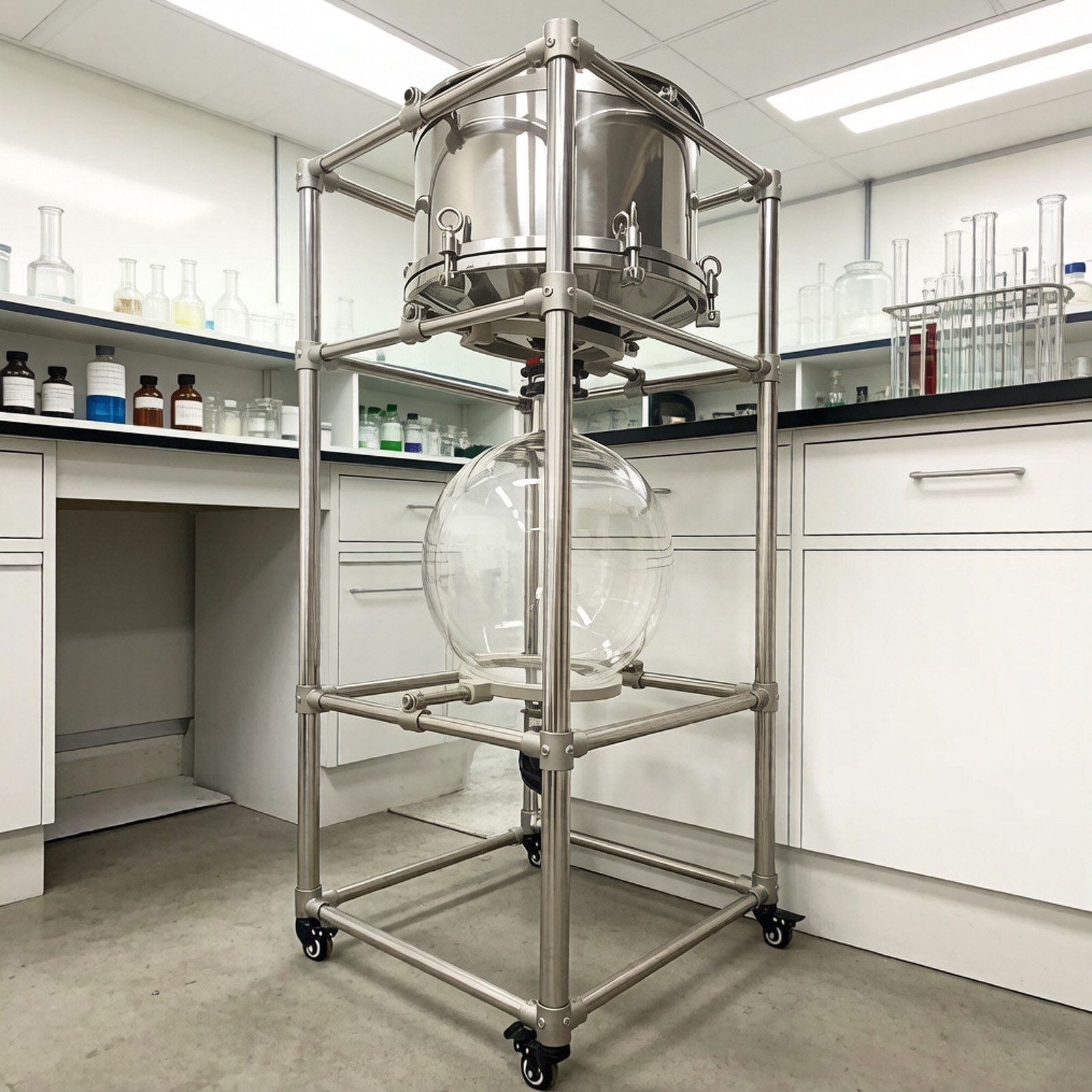 50L Split type Lab Vacuum Filter with 304 Stainless Steel Funnel 7-8 Micrometers