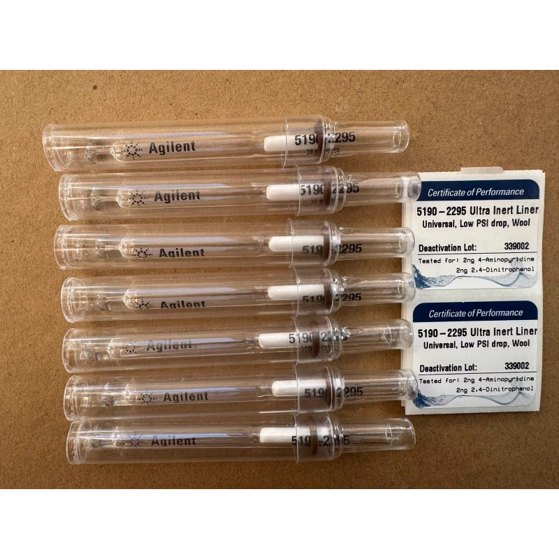 1pcs Agilent 5190-2295 GC Liner with Glass Wool 5190-2295